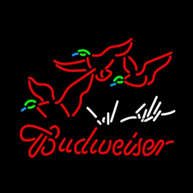 Budweiser Duck Without Motion Neonskylt