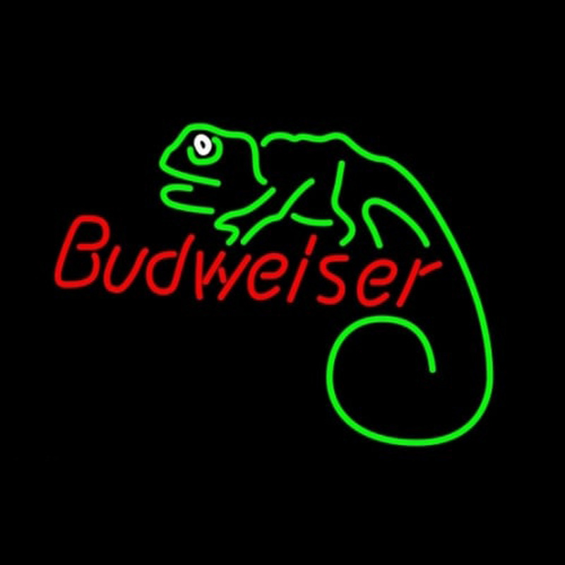 Budweiser Louie Lizard Neonskylt