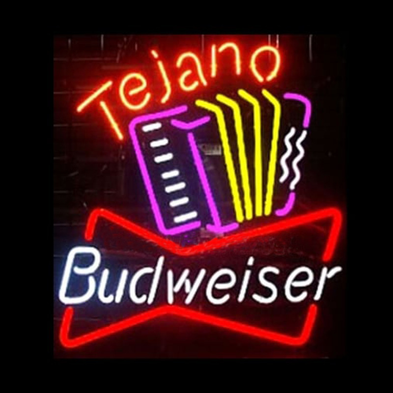 Budweiser Tejano Handcrafted Beer bar Neonskylt
