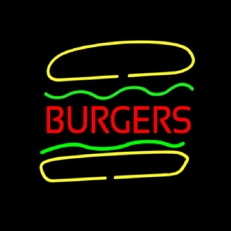 Burgers Neonskylt