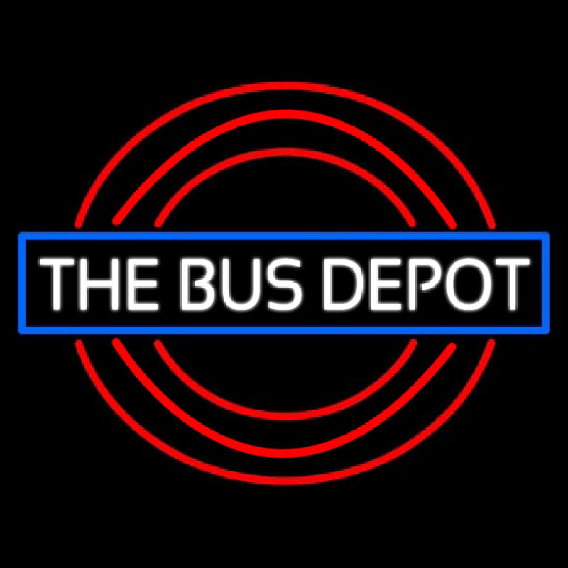Bus Depot Neonskylt