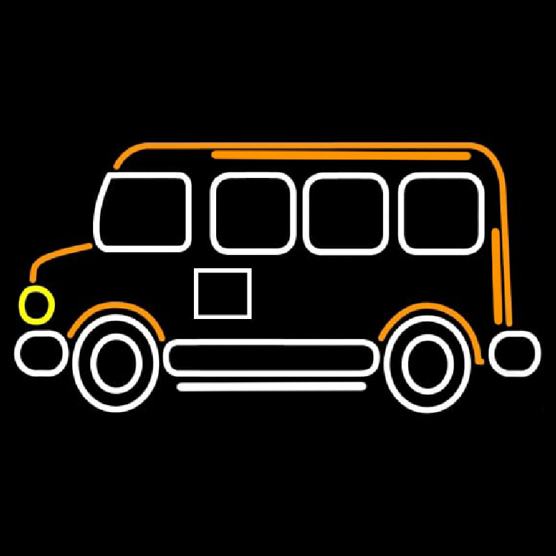 Bus Icon Neonskylt