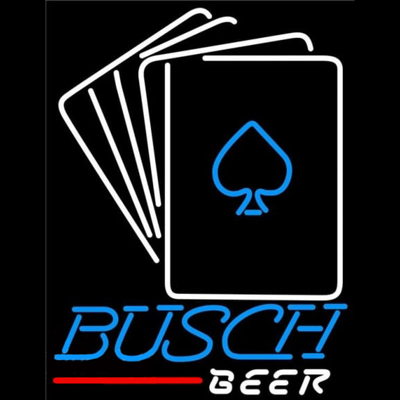 Busch Cards Beer Sign Neonskylt