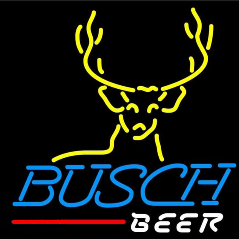 Busch Deer Buck Beer Sign Neonskylt
