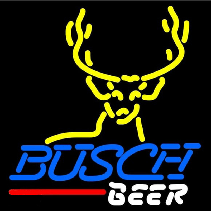 Busch Deer Buck Beer Sign Neonskylt