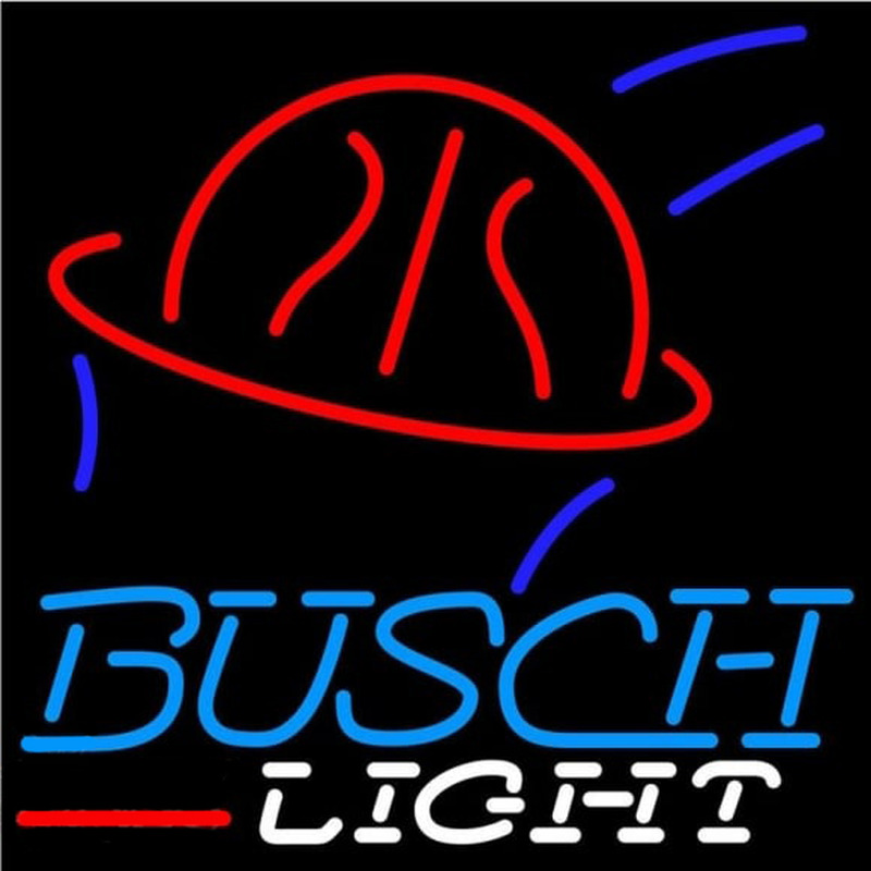 Busch Light Basketball Beer Sign Neonskylt