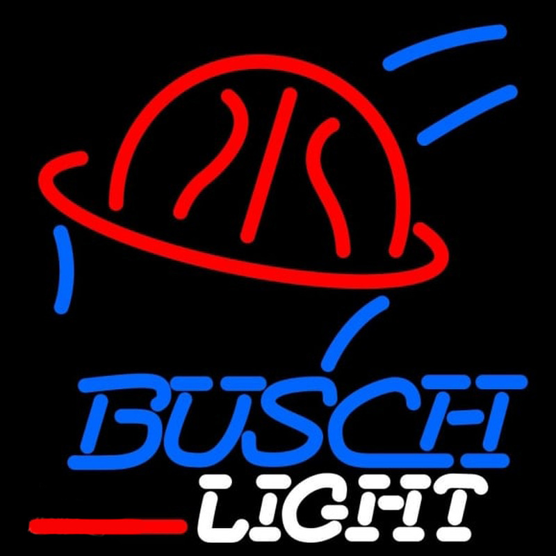 Busch Light Basketball Beer Sign Neonskylt
