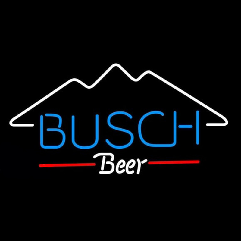 Busch Mountain Beer Sign Neonskylt
