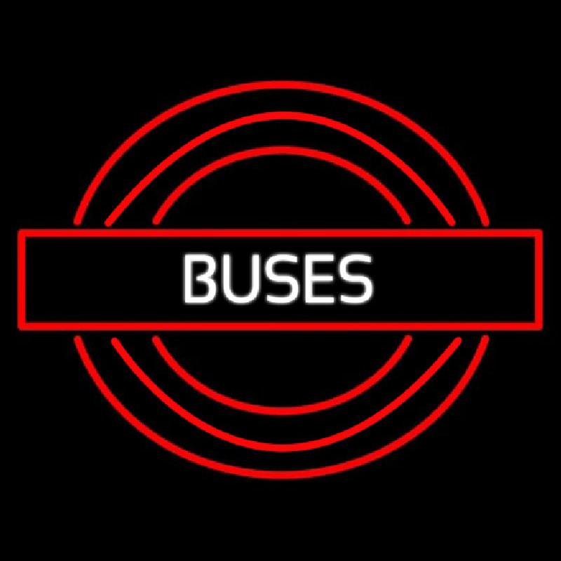Buses Roundel Logo Neonskylt