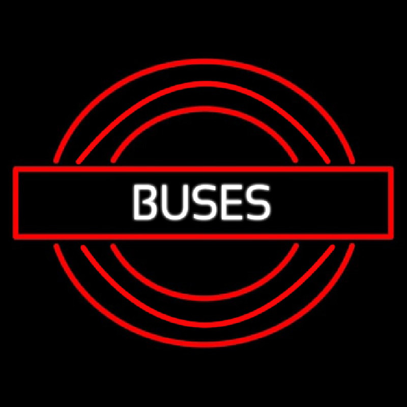 Buses Roundel Logo Neonskylt