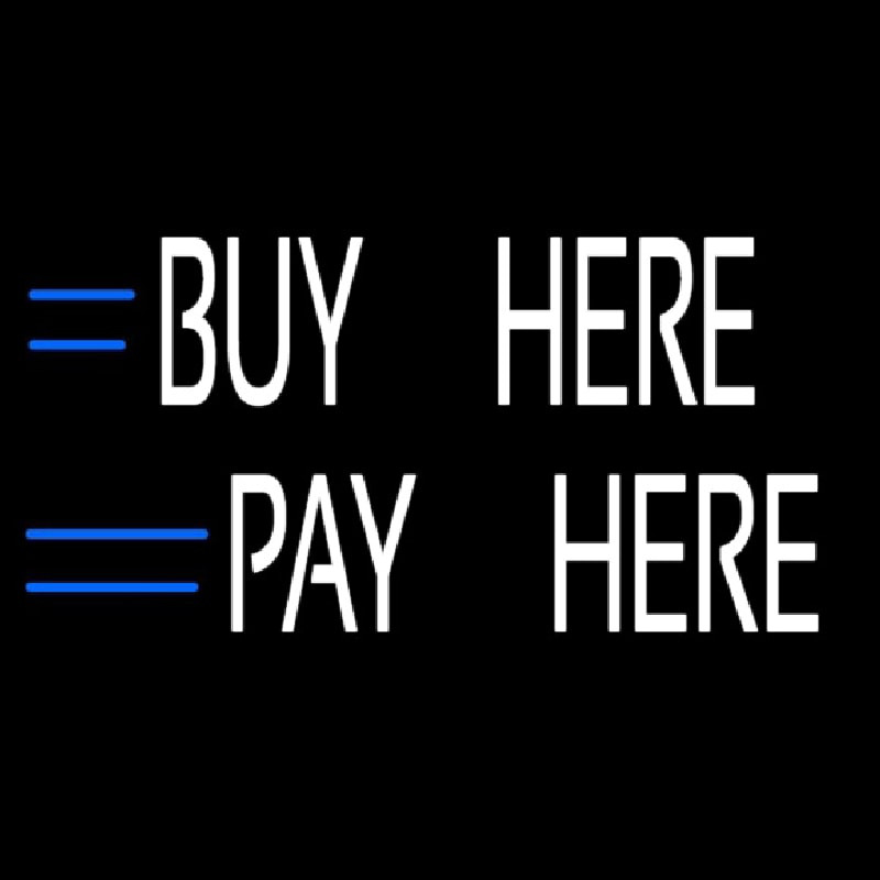 Buy Here Pay Here Neonskylt