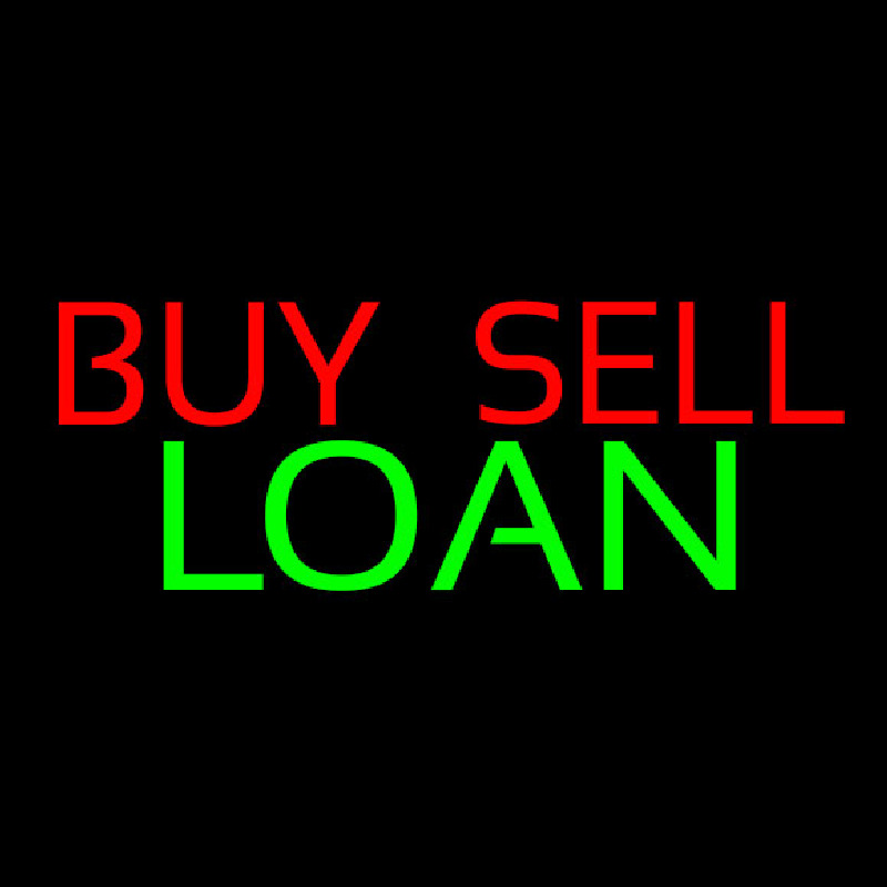 Buy Sell Loan Neonskylt