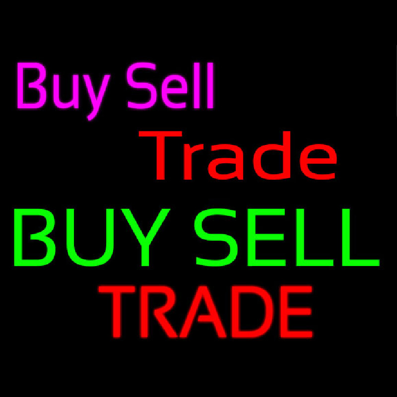 Buy Sell Trade Neonskylt