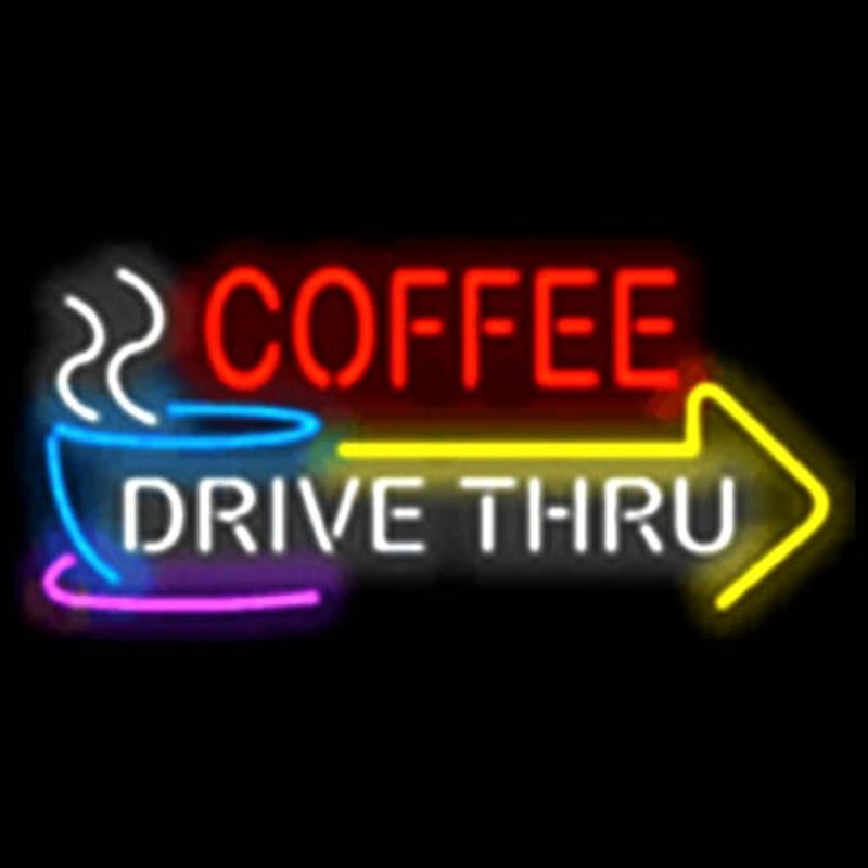 COFFEE DRIVE THRU Neonskylt