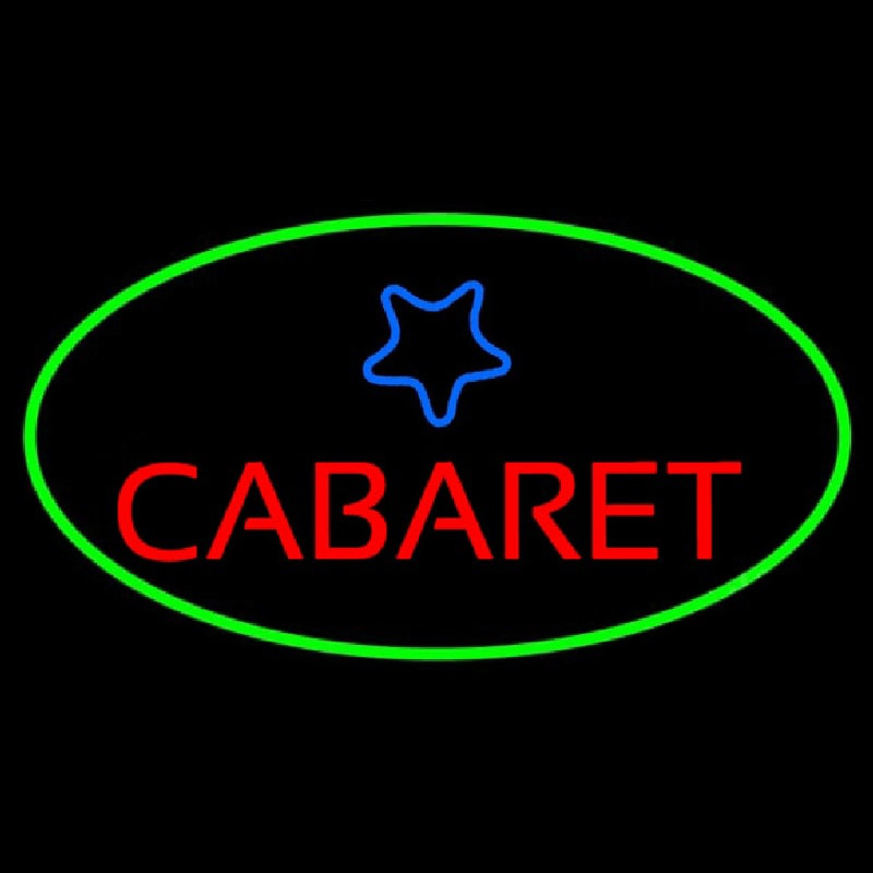 Cabaret Star Logo Neonskylt