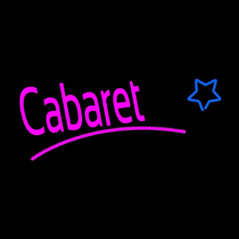 Cabaret Star Logo Neonskylt