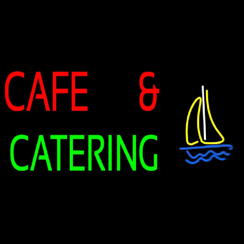 Cafe And Catering Neonskylt