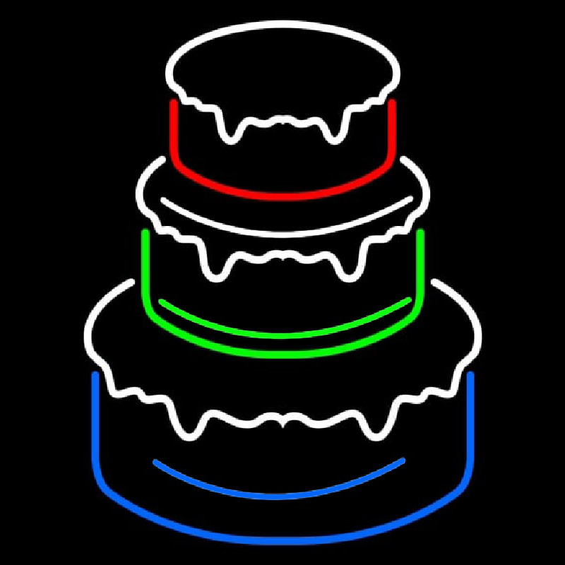 Cake Logo Neonskylt