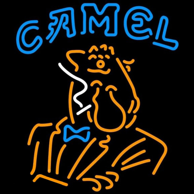 Camel Cigarettes Man Neonskylt