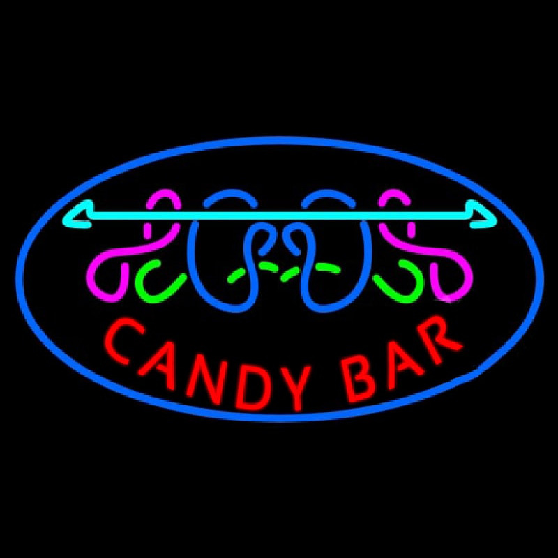 Candy Bar Neonskylt