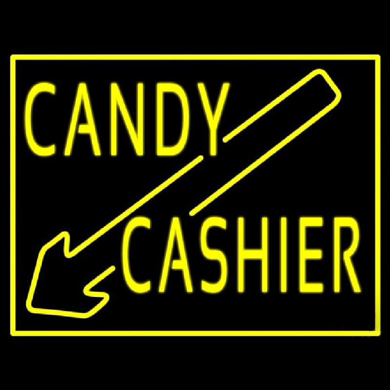 Candy Cashier Neonskylt