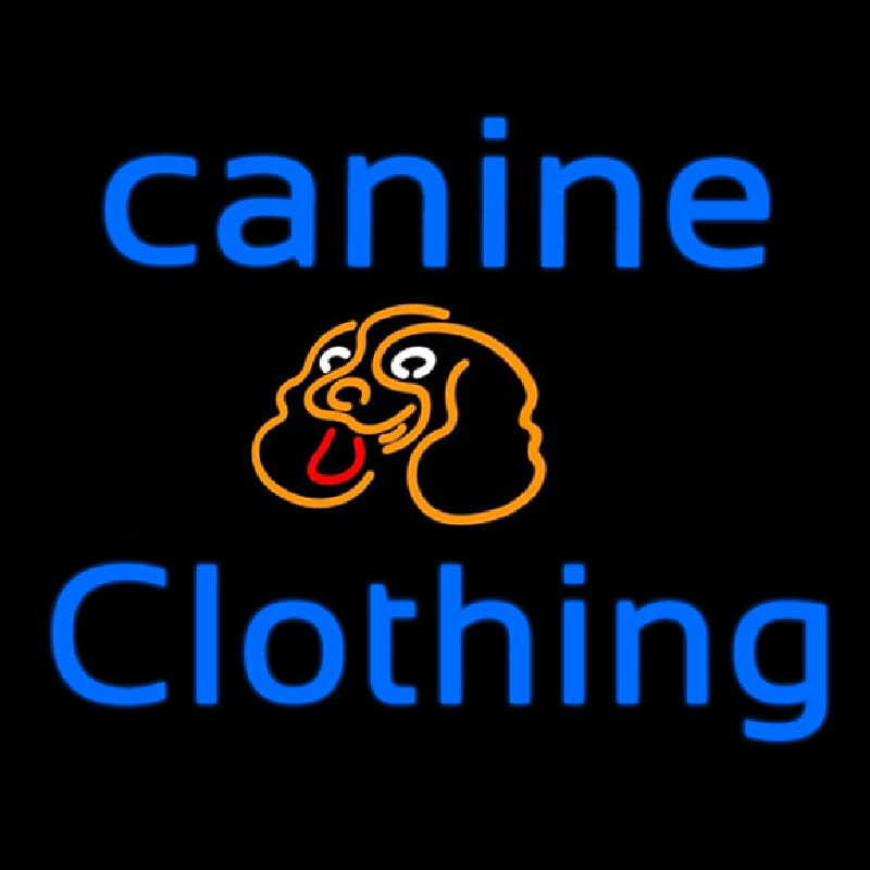 Canine Clothing Neonskylt