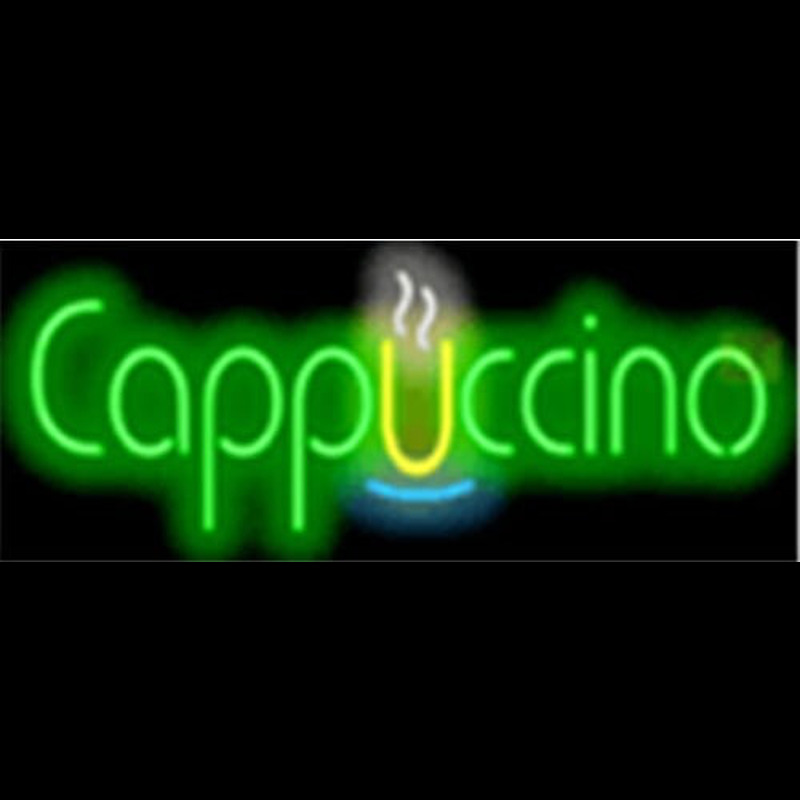 Cappuccino Cafe Neonskylt
