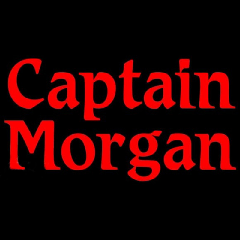 Captain Morgan Red Beer Sign Neonskylt