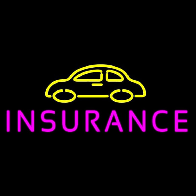 Car Logo Auto Insurance Logo Neonskylt