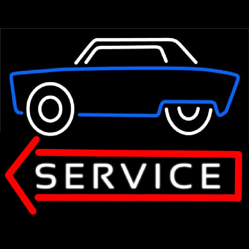 Car Logo Service 1 Neonskylt