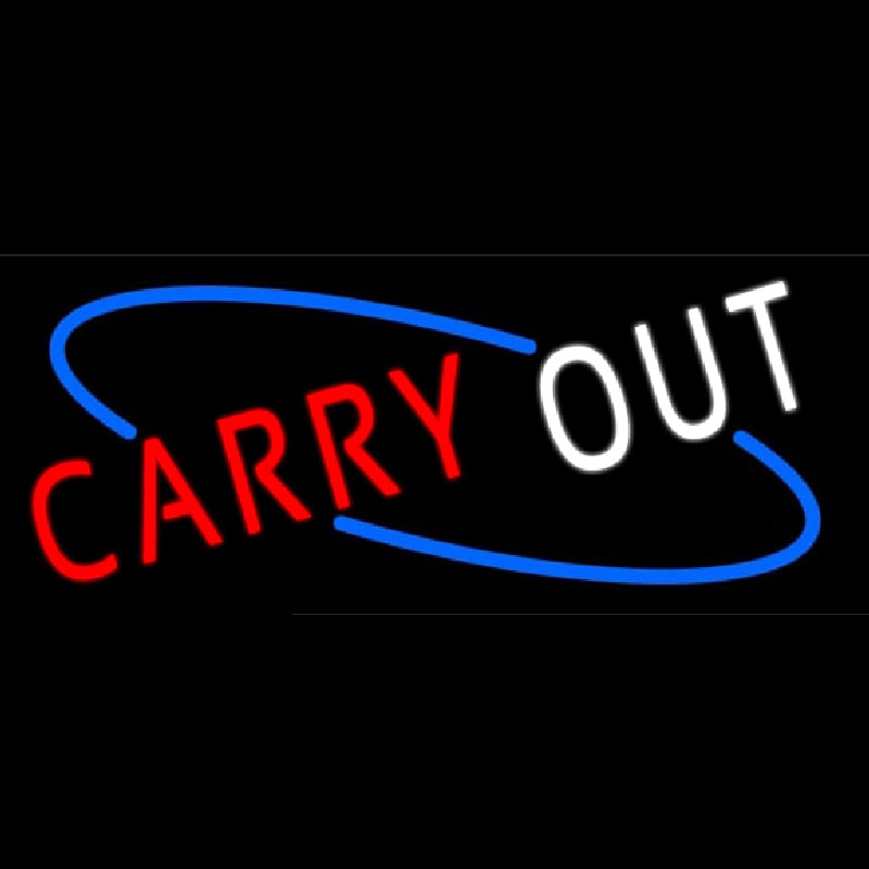 Carry Out Neonskylt