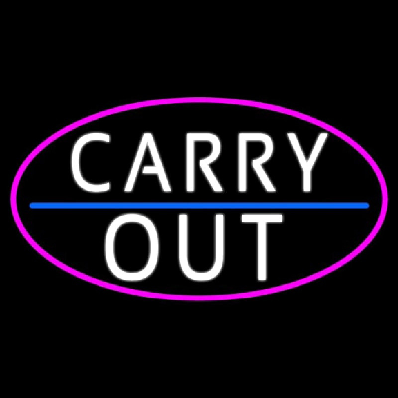 Carry Out Neonskylt