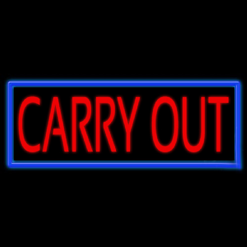 Carry Out Neonskylt