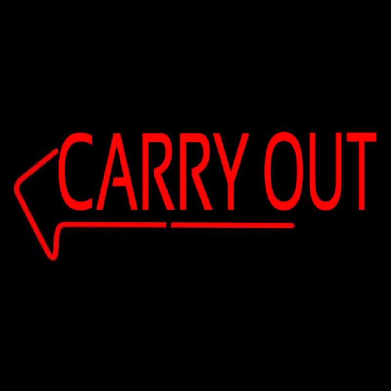 Carry Out Neonskylt