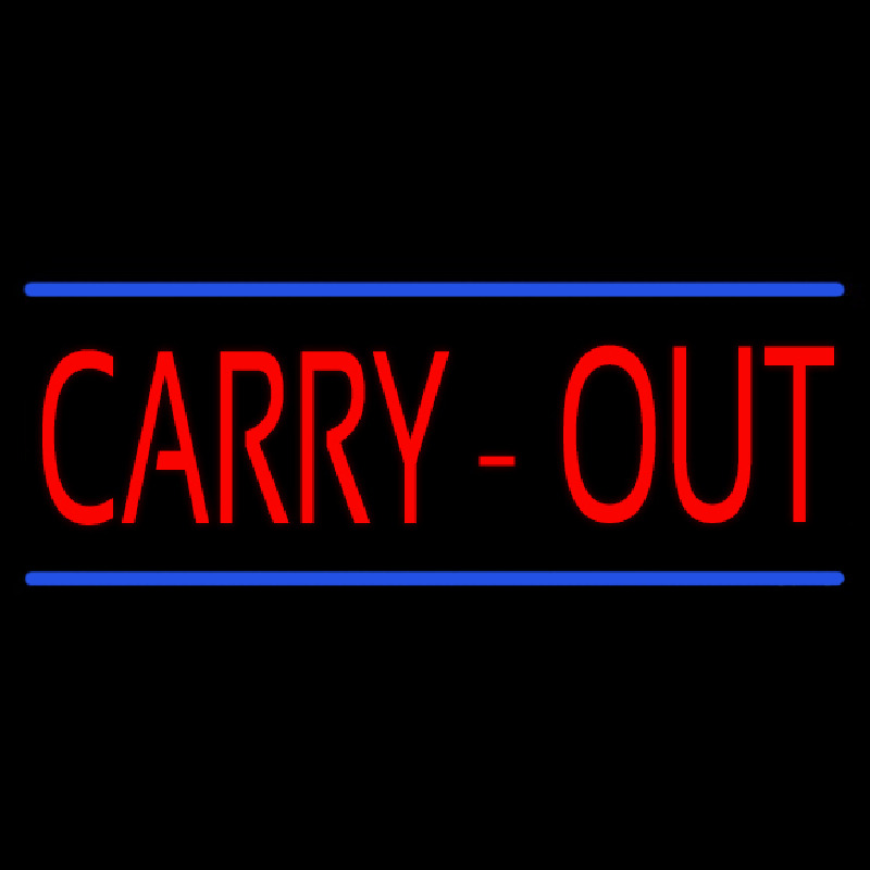 Carry Out Neonskylt
