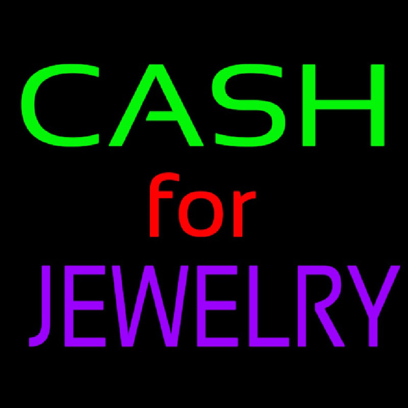 Cash For Jewelry Neonskylt