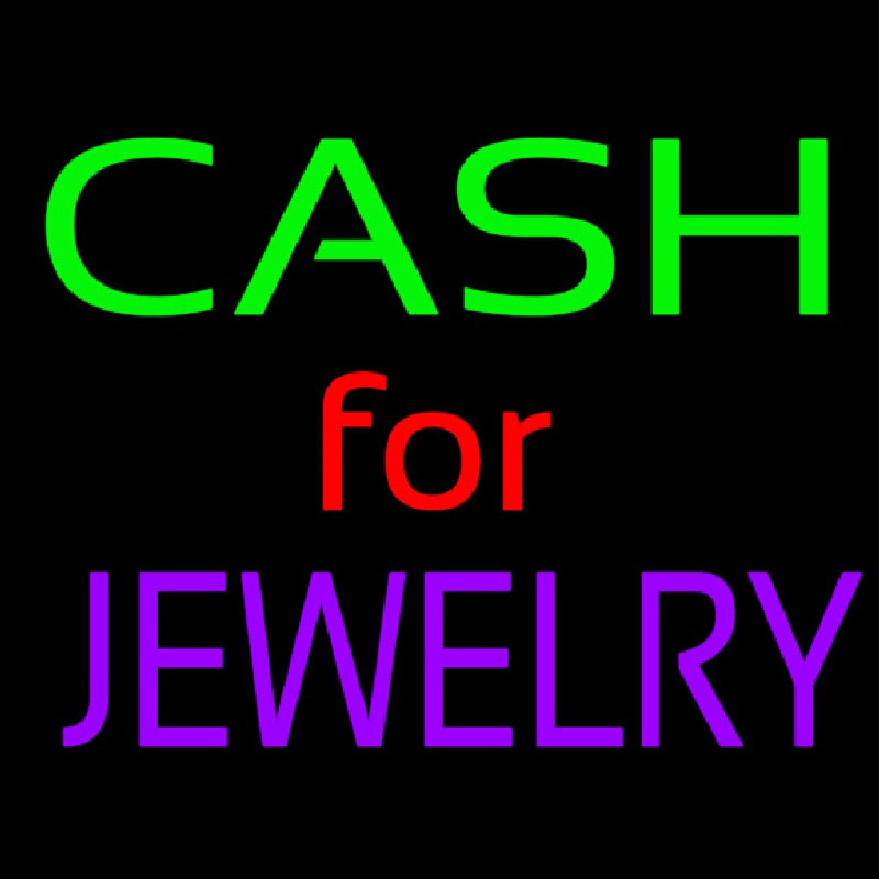 Cash For Jewelry Neonskylt
