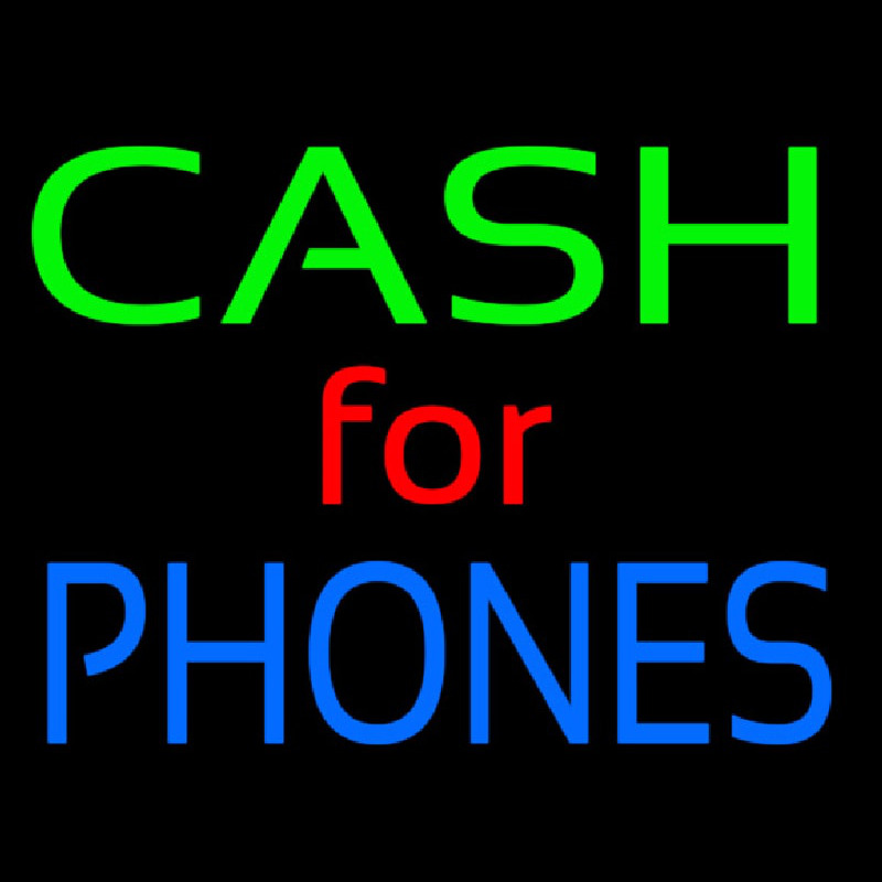 Cash For Phones Neonskylt