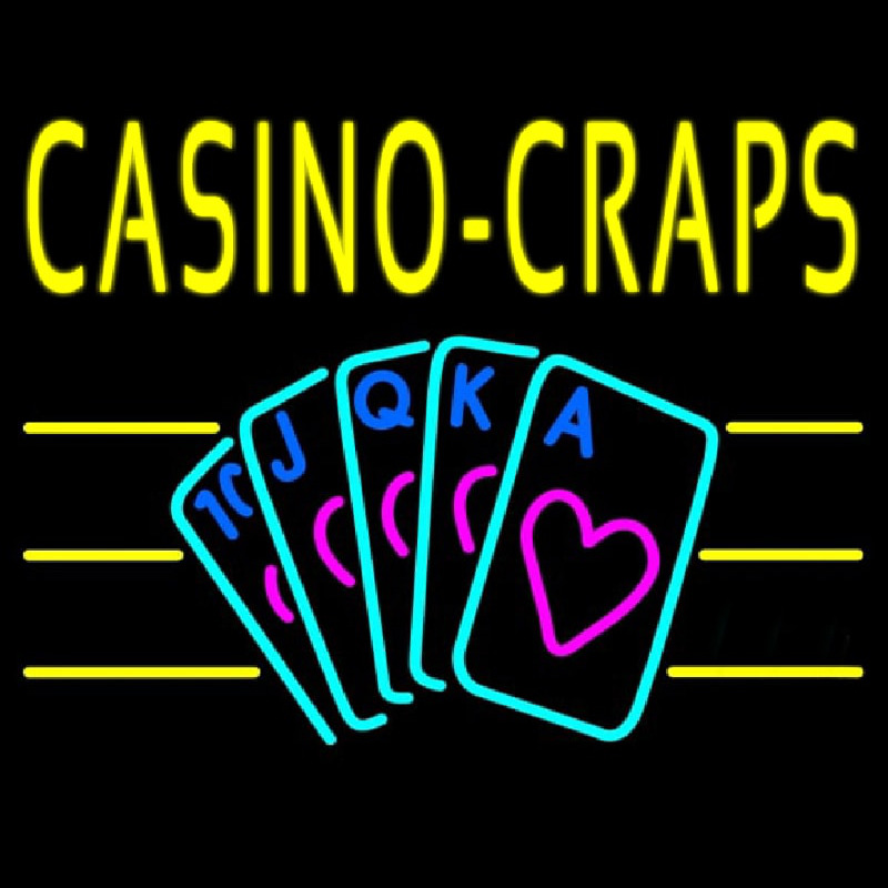 Casino Craps 1 Neonskylt