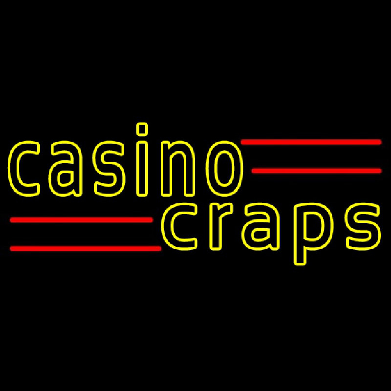 Casino Craps 2 Neonskylt