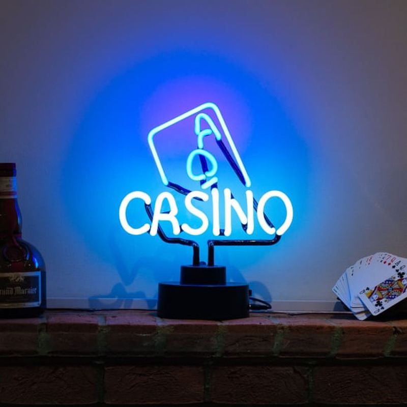 Casino Desktop Neonskylt