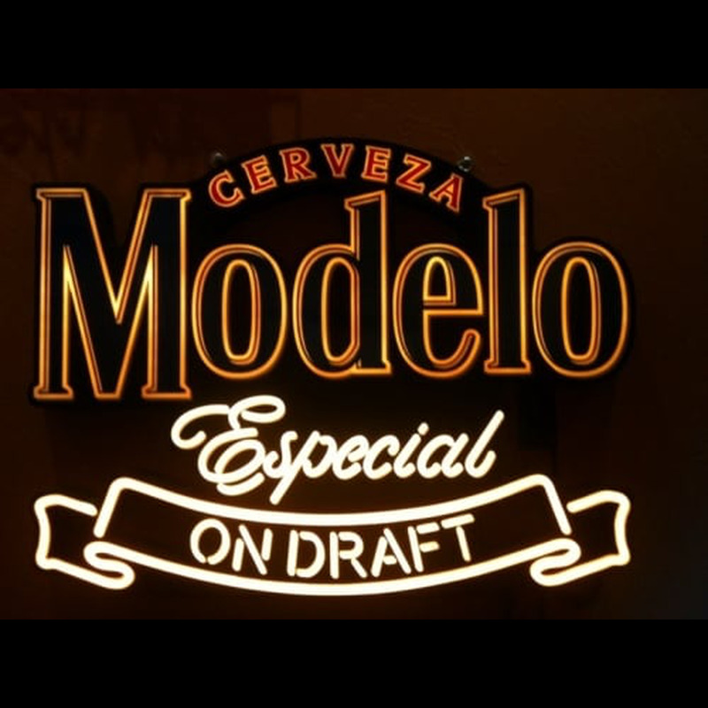 Cerveza Modelo Especial Neonskylt