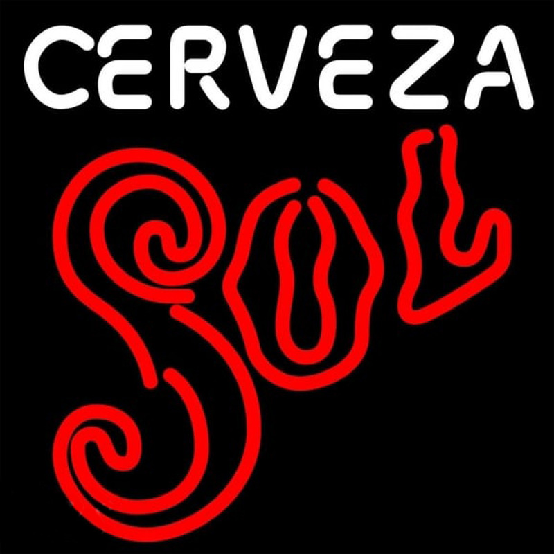 Cerveza Sol Neonskylt
