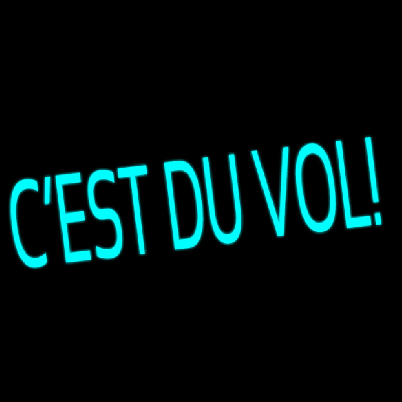 Cest Du Vol Neonskylt
