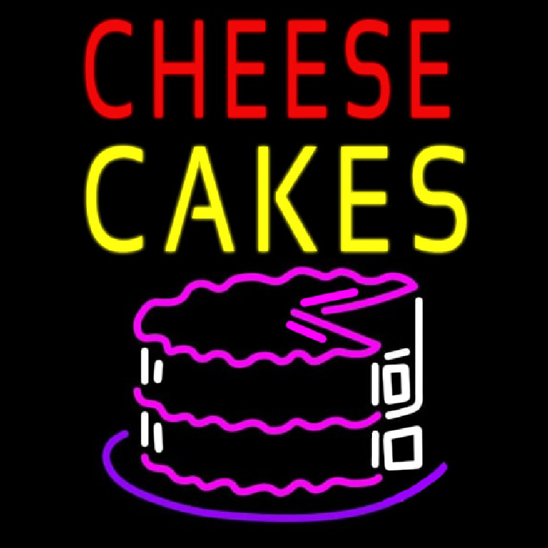 Cheese Cakes Neonskylt