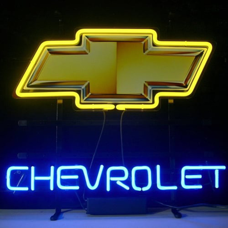 Chevrolet Butik Öppet Neonskylt
