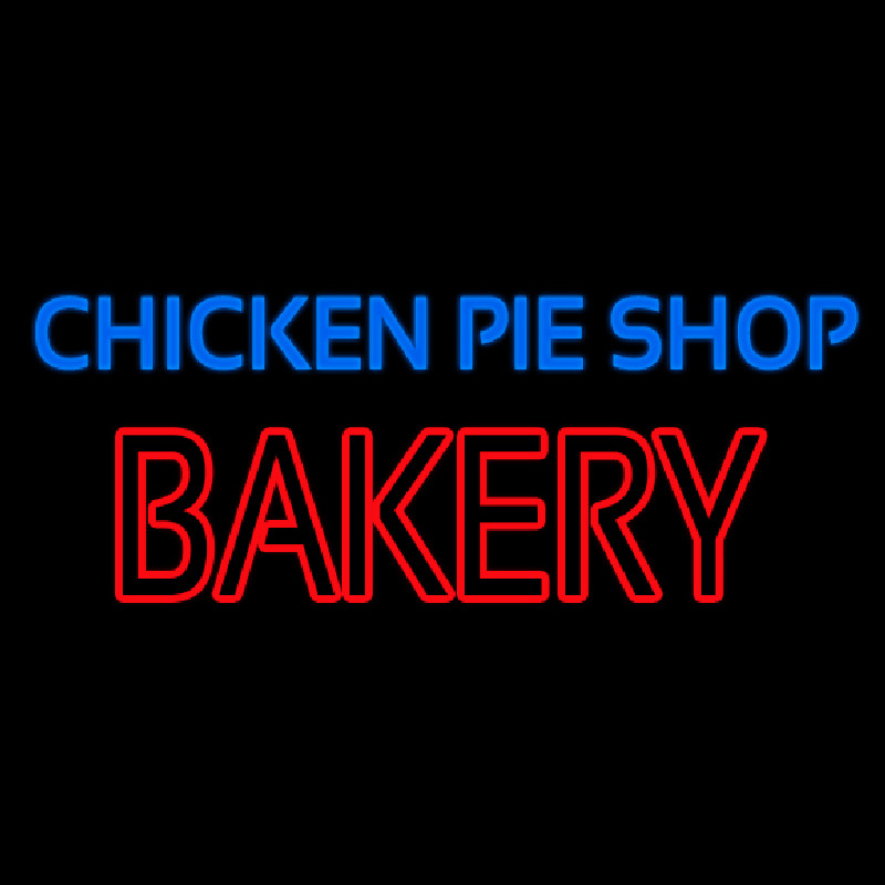 Chicken Pie Shop Bakery Neonskylt