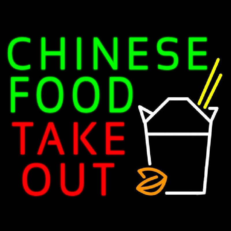 Chinese Food Take Out Neonskylt