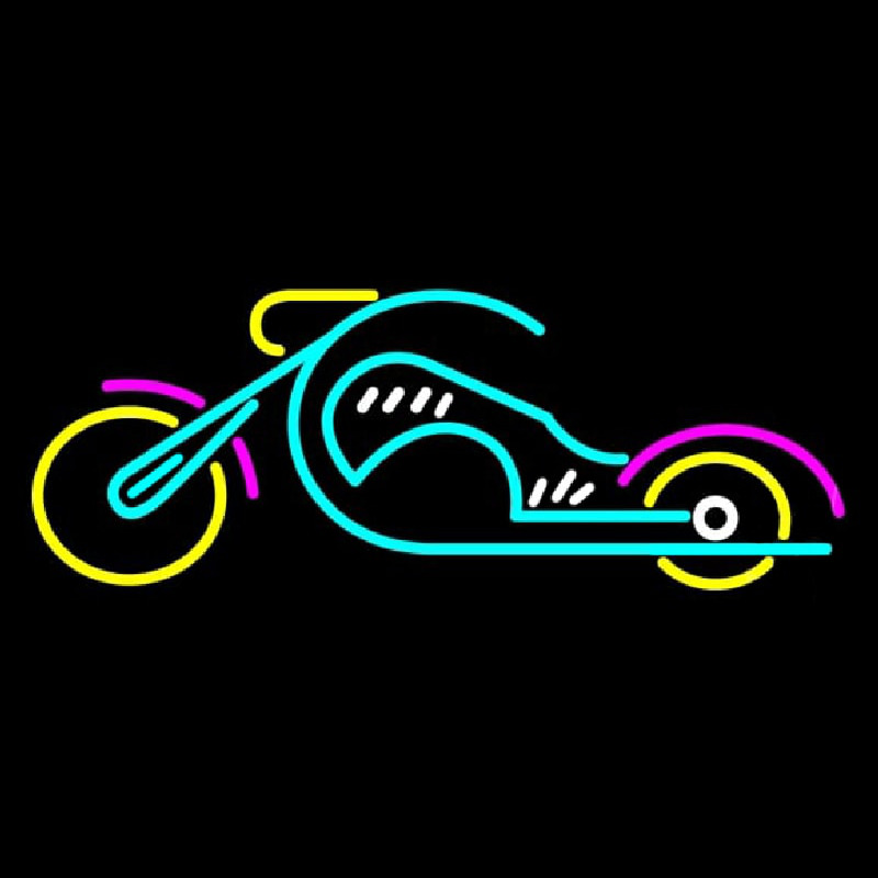 Chopper Motorcycle Neonskylt