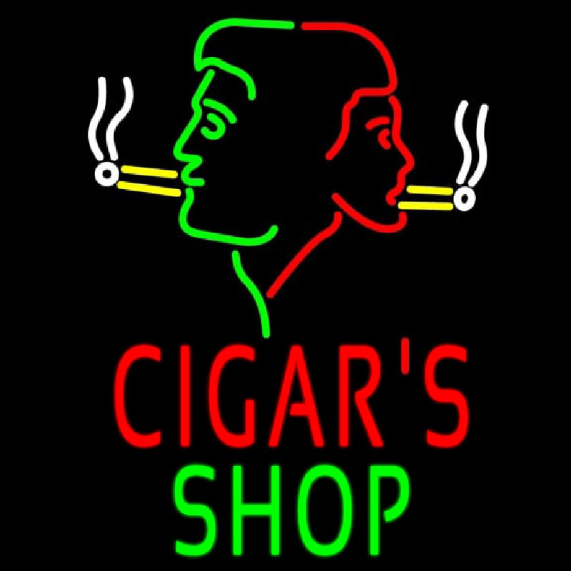 Cigars Shop With Logo Neonskylt